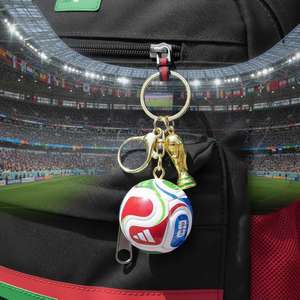 Porte-clés de basket-ball 3D en PVC de haute qualité Goldkyrin GK084, mini ballon de volley-ball, Coupe du monde de football du Brésil - Product Image 1