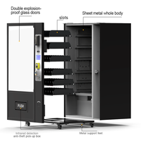 Distributeur automatique de boîtes de conserve froides aux normes européennes Distributeur automatique de boissons pour aliments et boissons avec carte de monnaie en espèces