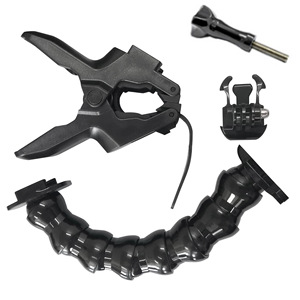 Poderoso Flex Braçadeira Braço Mount Ajustável Gooseneck Titular Para Go-pros 11 10 9 Ação Câmera Tripé Clipe Bracket Acessórios - Product Image 4