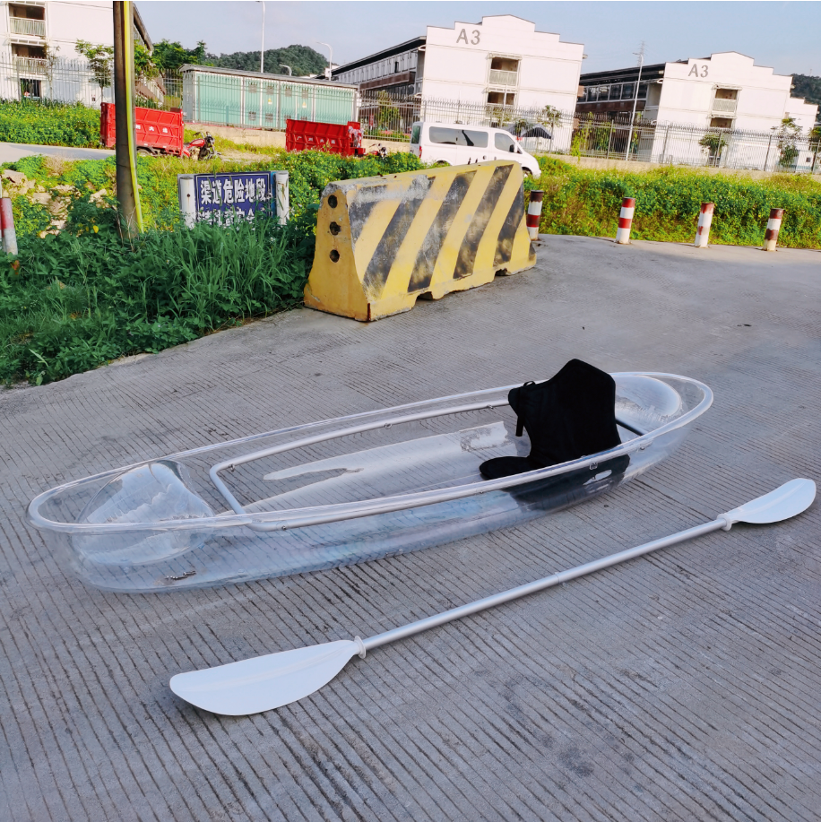 Siège de bateau simple en tissu, airbag transparent, pagaie.