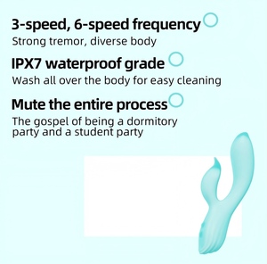 Vibrateur G-Spot <span class=keywords><strong>pour</strong></span> femmes à 9 fréquences, bâton de massage en silicone double couche, vibrateur sexuel multi-vitesses <span class=keywords><strong>pour</strong></span> la masturbation féminine - Product Image 4