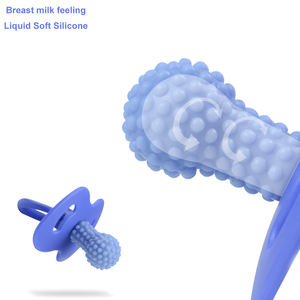 Chupetes de <span class=keywords><strong>Silicona</strong></span> con Forma de Manzana para Recién Nacidos, Chupetes de <span class=keywords><strong>Silicona</strong></span> para Calmar y Confortar - Product Image 4