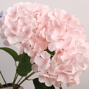 Hortensia Artificial de 5 Cabezas con Pétalos Redondos, Ramo de Flores Artificiales para Decoración de Bodas, Venta al por Mayor - Product Image 6