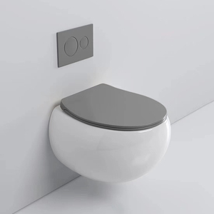 <span class=keywords><strong>Toilette</strong></span> en céramique de qualité supérieure couleur kaki blanc <span class=keywords><strong>toilette</strong></span> murale ronde sans rebord sanitaire wc ensemble de toilettes salle de bain - Product Image 5