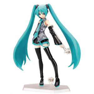 Figurine d'action Miku Classic Outfit Anime <span class=keywords><strong>Figma</strong></span> 014 avec articulations mobiles et support transparent pour collection de fans de Vocaloid - Product Image 2