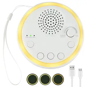White Noise Machine, tragbare Sound maschine für Erwachsene, Baby Sleep Sound Machine mit Atem licht, 16 beruhigende Geräusche, 3 Timer,