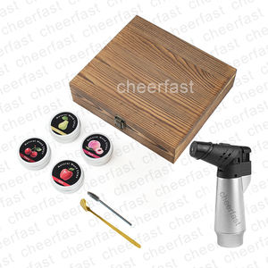 Ensemble cadeau de fumeur à cocktails Cheerfast, whisky à l'ancienne, boîte en bois fumée, avec torche, infuseur à cocktails, ensemble cadeau de fumeur à cocktails - Product Image 3