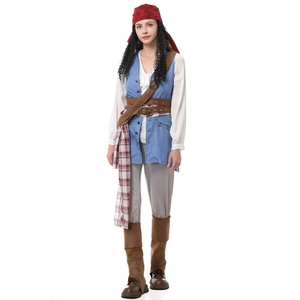 Costume <span class=keywords><strong>de</strong></span> <span class=keywords><strong>pirate</strong></span> médiéval des Caraïbes pour Halloween, taille S-XXL, costume <span class=keywords><strong>de</strong></span> cosplay <span class=keywords><strong>de</strong></span> capitaine <span class=keywords><strong>pirate</strong></span> pour fête et performance - Product Image 4