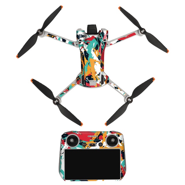 Sunnylife Scratch-proof Waterproof Stickers Protective Film Decals Skin for for Mini 3 Pro RC-N1/For DJI RC