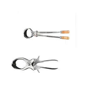 Stainless Steel Sheep Goat Ram Bloodless Castration Emasculate Pliers Clamp Castration Pincer by Surgical