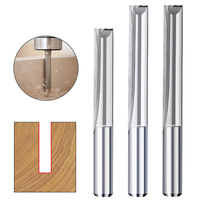 6 מ "מ 8mm shank שני פלוטים נתב ישר עבור חותכי חריטה ישרה כלי קצה טחנה