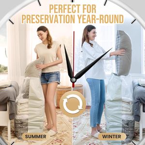 Confezione da 4 Sacchi <span class=keywords><strong>Sottovuoto</strong></span> Cubici Extra Large, Capacità 10kg, Riutilizzabili e Pieghevoli <span class=keywords><strong>per</strong></span> Risparmiare Spazio, <span class=keywords><strong>per</strong></span> Vestiti, Piumoni, Casa e Viaggi - Product Image 6