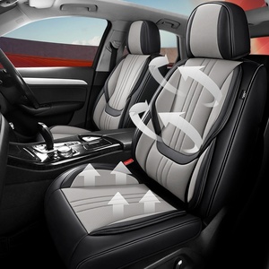 Funda y Cojín Universal para Asiento de Coche Cuatro Estaciones, Superventas, Cobertura Total, Transpirable, PU/Algodón, Ajuste Estándar, Estilo Deportivo - Product Image 3