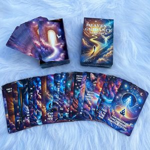 Baraja de Oráculos del Cielo Parlante de 54 <span class=keywords><strong>Cartas</strong></span> Personalizada al por Mayor, Mensajes de Guía Espiritual para Seres Queridos, Papel Ecológico a Todo Color - Product Image 4