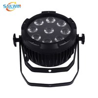 Projecteur LED sans fil IP65 étanche 9x18W RGBWA UV 6-en-1 sur batterie avec contrôle Wi-Fi et DMX pour événements extérieurs et mariages