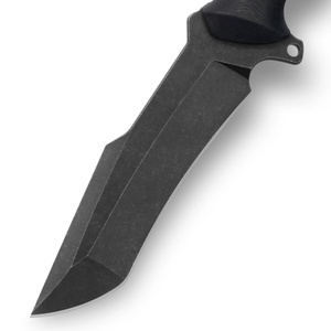 Cuchillo de Caza y Camping Personalizable OEM de Grado Profesional para Exteriores, Hoja Recta, Borde Dentado Reforzado, Acero Inoxidable, Mango G10 - Product Image 3