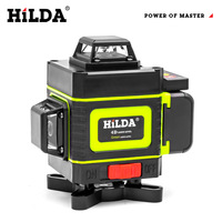 Niveau laser 4D Hilda vert autonivelant 360 degrés horizontal et vertical 16 lignes, prix usine