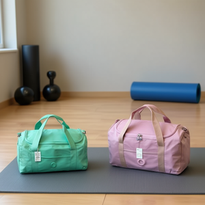 Bolsa de Viaje de Tela Lavada 45x25x22 Cm, Ligera, Tipo Duffel, para Gimnasio y Viajes - Product Image 2