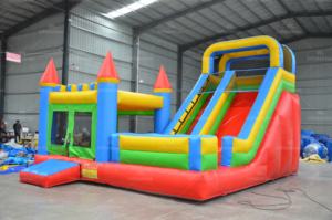 Château gonflable en bâche PVC avec filet de sécurité pour aire de jeux extérieure - Product Image 6