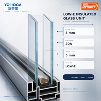 Ventana Corredera de Aluminio con Marco Delgado Super September, Ventana de Cocina con Vidrio Low-E, Impermeable e Insonorizada