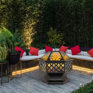 Lớn ngoài trời BBQ & cắm trại thép hố lửa dễ dàng làm sạch lò sưởi bằng gỗ với phong cách Hiện Đại Vật liệu sắt - Product Image 2