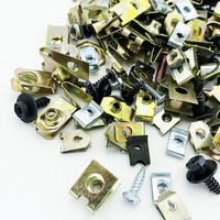 Nouvelles attaches automobiles : clips de fixation de pare-chocs, retenues à pousser en plastique, clips de fixation de panneaux intérieurs pour pièces automobiles, et pinces en fer assorties