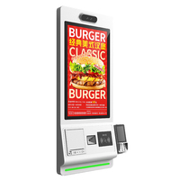 Fábrica 32 pulgadas independiente Android Windows Compatible Autoservicio Pago de pedidos Quiosco Terminal RFID Código QR Centros comerciales