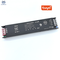 Tuya Smart GaN 24V LED Driver 180-265V Catu Daya Switching Tegangan Konstan Efisiensi 94% untuk Pencahayaan Kabinet