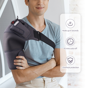 USB Elektrische Heizmassage-Schulterbandage mit 3 Heizstufen, Tragbare Schmerzlinderung für Büroangestellte & Sportler - Product Image 3