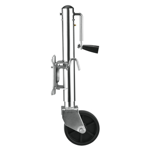 Crics de <span class=keywords><strong>remorque</strong></span>, cric de <span class=keywords><strong>remorque</strong></span> pivotant à <span class=keywords><strong>anneau</strong></span> élastique 1000LBS 10 "ascenseur Zinc Tube intérieur et extérieur côté vent rond Jack résistant à la Corrosion - Product Image 6