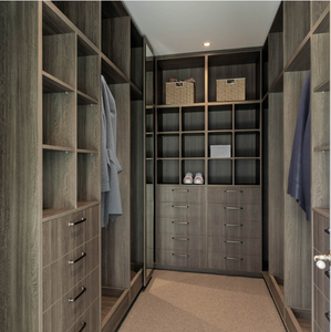 Bespoke Tối đa hóa không gian phòng tủ tùy chỉnh được xây dựng tủ quần áo thiết kế phù hợp đi bộ trong tủ quần áo Mở Kệ Tủ cao cấp - Product Image 3