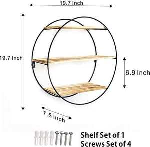 Estantes De Pared Decorativo Montado En La Pared Estante Repisas Flotantes Moderno De 3 Niveles De Pared Estantes Flotantes Para Sala De Estar - Product Image 3