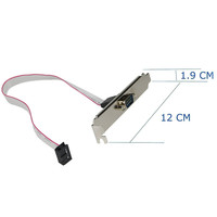 Cable plano de cinta RS232 serial D-Sub DB9 de 9 pines IDC con revestimiento de PVC, resolución 1080p, 0.28m, macho-hembra, para computadora