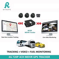 Kit de systèmes de caméra DVR 8CH MDVR 1080P 4G WiFi GPS véhicule mobile DVR système de vidéosurveillance de voiture pour Van/Taxi/Bus/camion/voiture