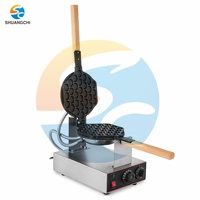Nouvelle machine à gaufres et mini-gâteaux aux bulles électriques numériques en acier inoxydable de haute qualité 220V pour usage commercial, fabriquée en Chine