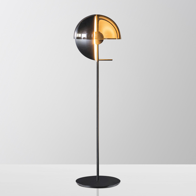 New Art Design Style Simple Black Long Vertical Floor Lamp Living Room Decorative Lighting Sofa Villa Lamp