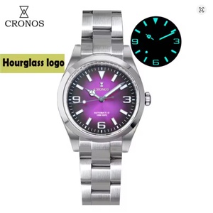 Reloj de Piloto CRONOS para Hombre, 36 mm, Automático, Mecánico, Luminoso BGW-9, Resistente al Agua 10 ATM, Esfera con Degradado Sunray PT5000 - Product Image 1