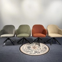 Fauteuil pivotant moderne en tissu 8133, fauteuil d'appoint rembourré, fauteuil de détente pour salon, meubles de maison