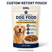 Sachet Doypack Personnalisé pour Aliments Humides pour Chiens et Chats, Purée, Pâté de Viande, Poulet, Sans BPA, Haute Barrière, Recyclable, Naturel