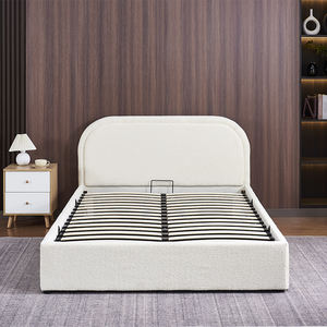 Juego de Muebles de Dormitorio para Hotel, Cama King Size, Doble, Tapizada en Tela, Lujosa, de Alta Gama - Product Image 3