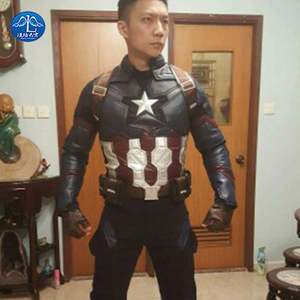 Avenger capitaine <span class=keywords><strong>adulte</strong></span> Costume vacances garçon moulante Halloween Costume capitaine d'Amérique Cosplay Costume - Product Image 6