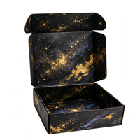 Boîtes d'expédition en carton ondulé écologiques imprimées sur mesure avec impression de logo style peinture à l'huile pour l'emballage e-commerce