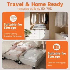 Sacs de <span class=keywords><strong>rangement</strong></span> sous vide N-Travel avec pompe électrique portable, <span class=keywords><strong>sac</strong></span> de compression PA+PE pour économiser de l'espace pour les bagages et les valises - Product Image 5