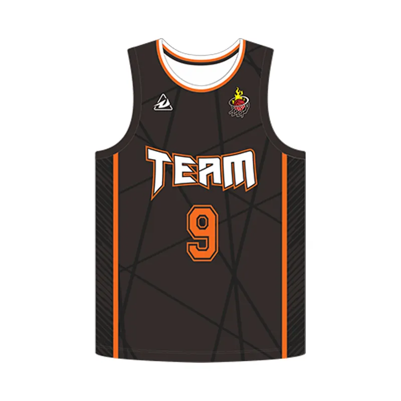 Nuovo Design personalizzato di alta qualità maglia poliestere sublimazione cucita da uomo sport basket uniforme maglie