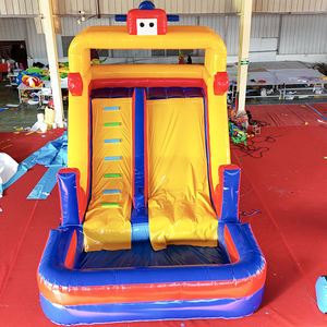 <span class=keywords><strong>Trampoline</strong></span> gonflable double coloré de grande taille pour l'extérieur en PVC commercial, toboggan sec, jeu de jungle, <span class=keywords><strong>accessoires</strong></span> pour adultes et enfants - Product Image 1