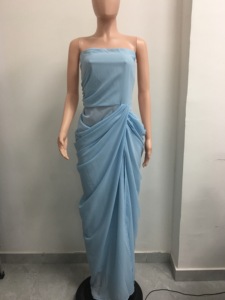 Vestido Largo <span class=keywords><strong>de</strong></span> Fiesta para Mujer, Estilo Corsé sin Tirantes, con Abertura y Fruncido, <span class=keywords><strong>de</strong></span> Gasa, para Bodas, Moda Sehe - Product Image 5