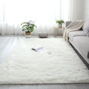<strong>Living</strong> <strong>Room</strong> <strong>Rug</strong> Light Grey Fluffy <strong>Modern</strong> <strong>Large</strong> Shaggy Comfort Area <strong>Rug</strong> Durable Washable <strong>Rugs</strong> - Product Image 2