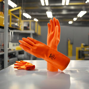 Gants de sécurité antidérapants en caoutchouc naturel à manches longues du fabricant résistants aux produits chimiques pour les travaux ménagers en plein air - Product Image 1