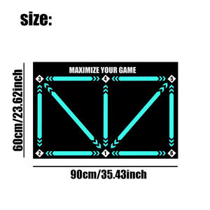 Tapis d'entraînement de football pour la technique de jeu, tapis d'entraînement de soccer antidérapant et silencieux pour améliorer la vitesse, la force et la coordination - Product Image 4