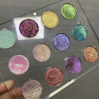 Boîte de palettes d'ombres à paupières en acrylique rechargeables de 42 couleurs, organisateur de maquillage magnétique, empilable, taille des trous de 27 mm